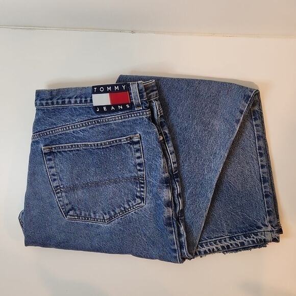Tommy Hilfiger Other - Vintage Tommy Hilfiger Y2K Denim Jeans Medium Wash Large Logo Men's Sz 40/32